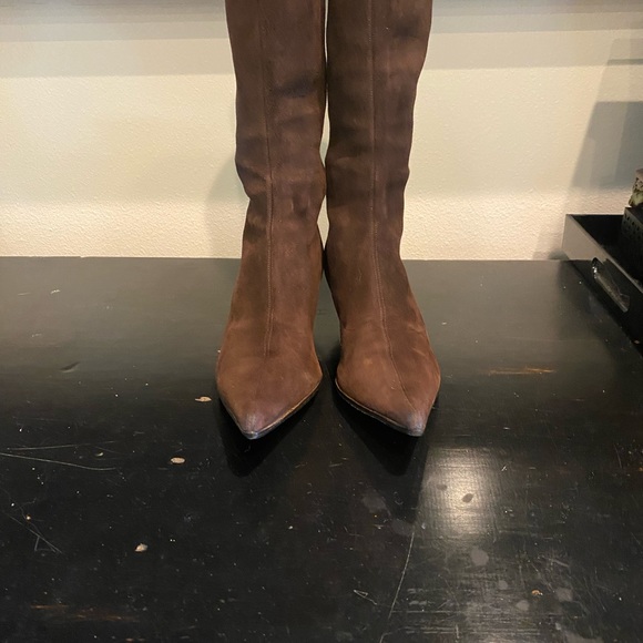 FENDI SUEDE BOOTS PREOWNED SIZE-7.5 - Picture 11 of 14